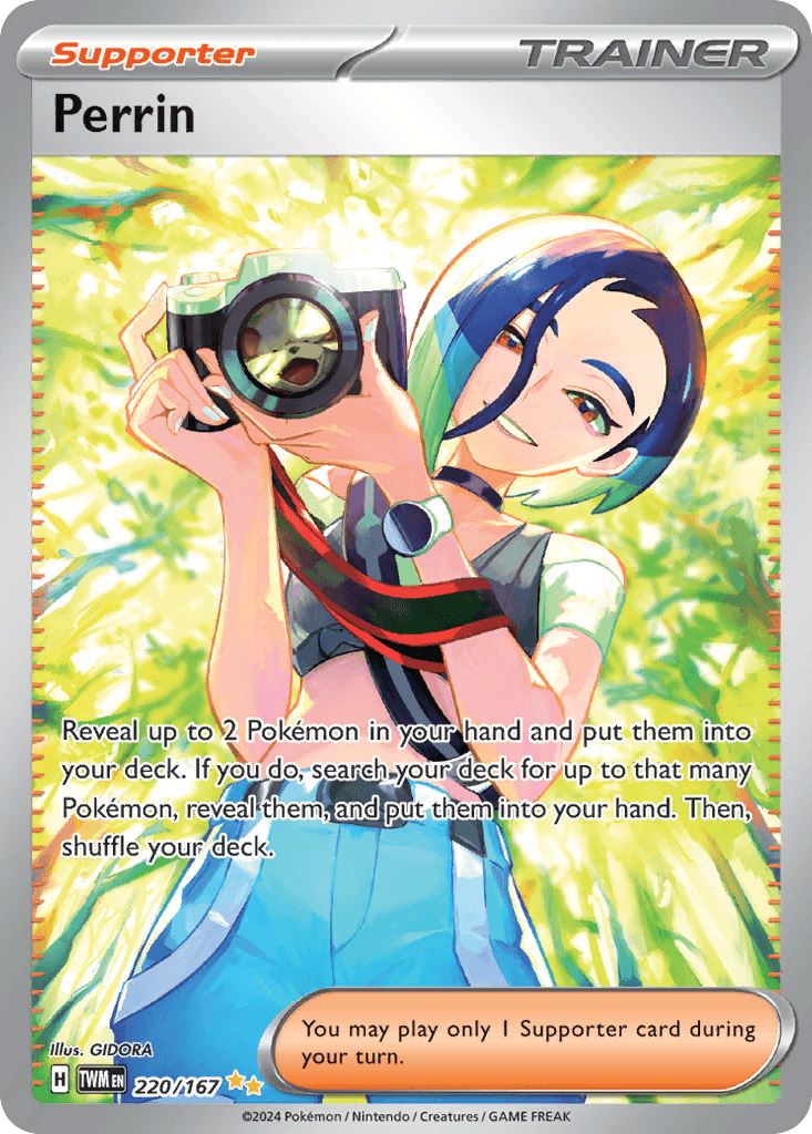 Terapagos Pokemon card artwork - Connected card pair showing artistic storytelling